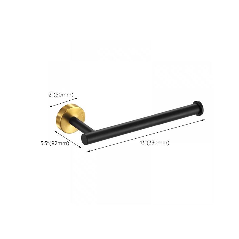 Frendorf | Modernes Badezimmer-Hardware-Set aus Edelstahl Gebürstetes Chrom Handtuchstange/Ring & Bademantel-Haken