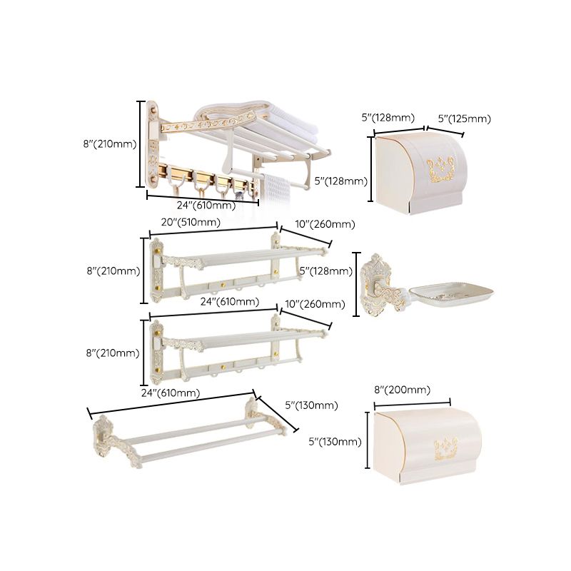 Frendorf | Traditionelles Metall Badezimmerzubehör Hardware Set mit Papierhalter