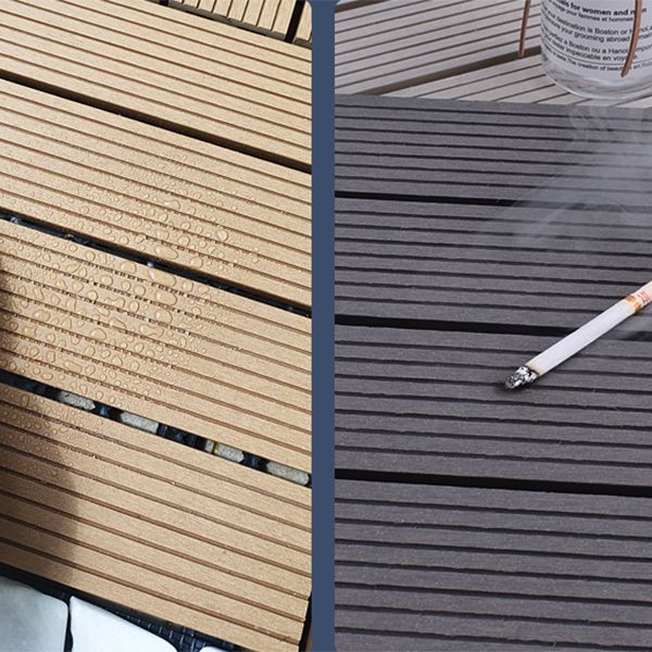 Frendorf | 11 Pack 12" X 12" Quadratische Deck-/Terrassenfliesen Snap Fit für Außenpatiofliesen
