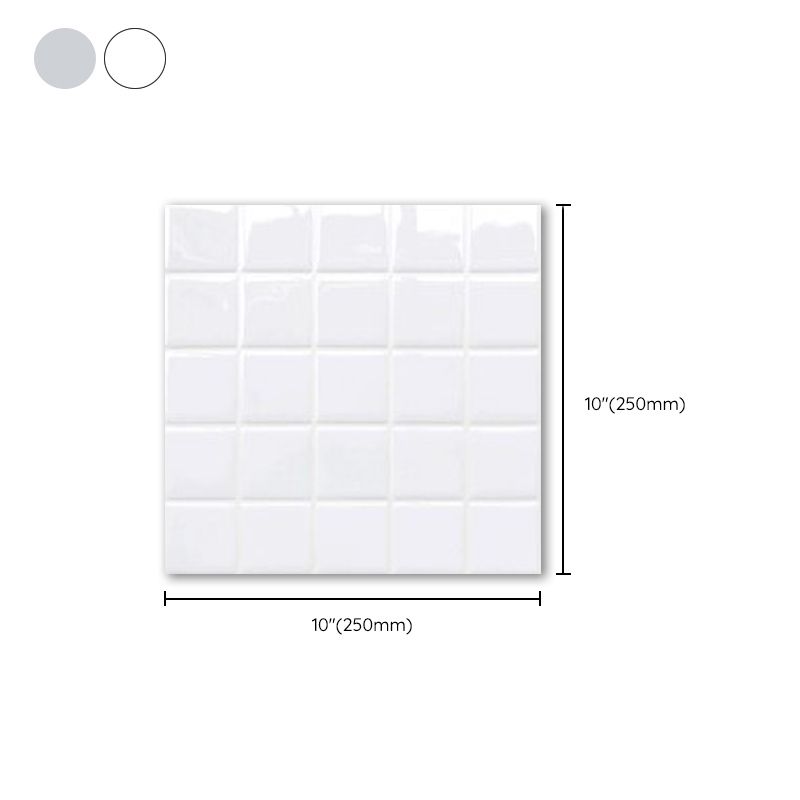 Frendorf | Weiße Mosaik Peel & Stick Fliese Wasserfeste Küchenrückwand Tapete