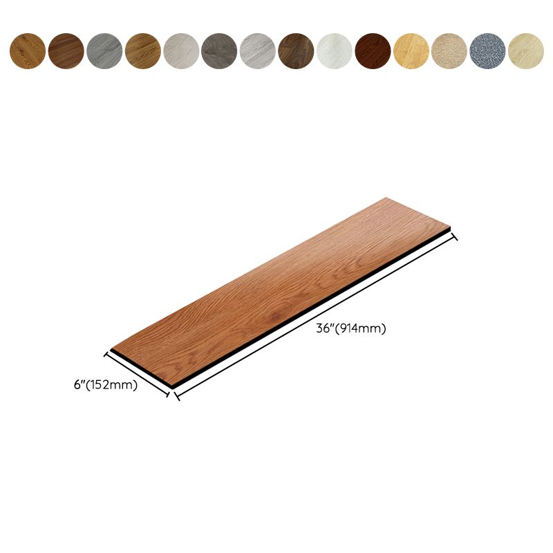 Frendorf | Rechteck PVC Bodenbelag Peel and Stick Glatt Holzlook Vinylboden