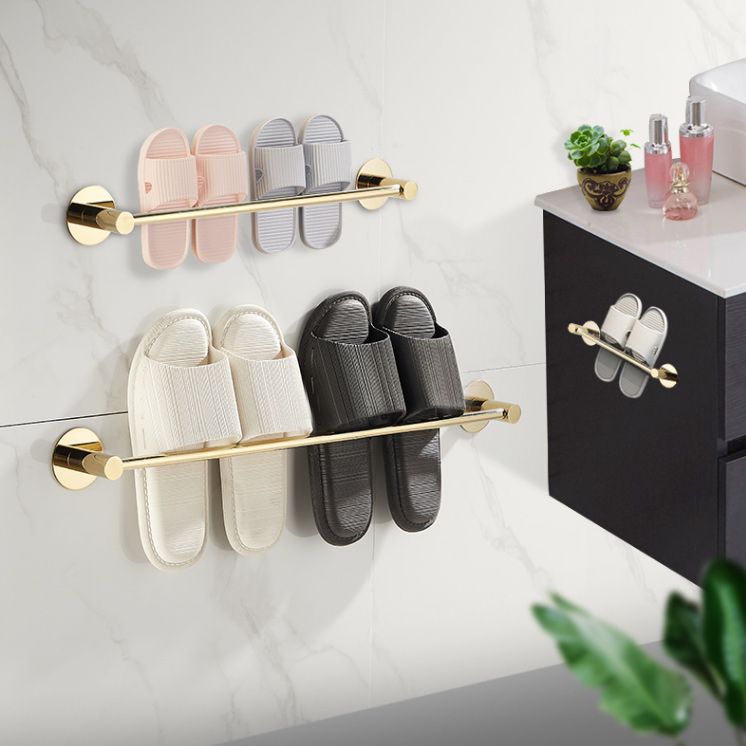 Frendorf | 2-teiliges Badezimmer-Zubehör-Set Modernes Edelstahl-Schlappenregal