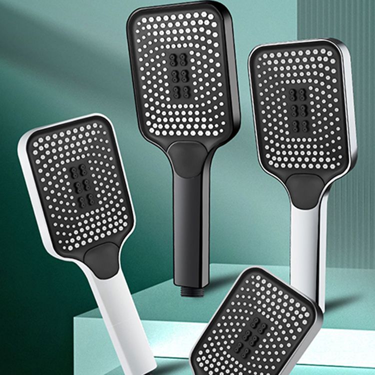 Frendorf | Moderne Rechteckige Handbrause in Schwarz 3 Strahlen Wandmontierte Handbrause