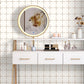 Frendorf | Kunststoff Peel and Stick Wandfliese Wasserdichte Einzelplatte Tapete mit rechteckiger Form