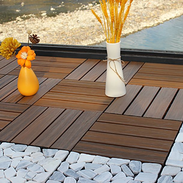 Frendorf | Deck Planke verbohrte Hartholzfliesen Außenboden