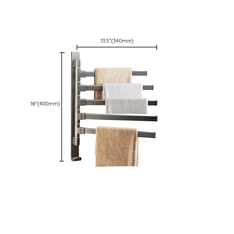 Frendorf | Contemporary Gray Bathroom Accessory Set  Aluminium Handtuchhalter