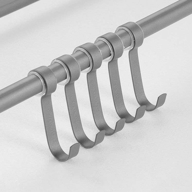 Frendorf | Modernes Badezimmer-Hardware-Set aus Edelstahl Mattgrau Bademantelhaken/Handtuchstange