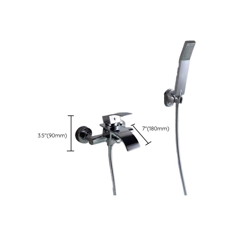 Frendorf | Badezimmer Badewannen-Auszugs-Wandmontierter Handbrause Fest Badewannen Wasserhahn