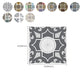 Frendorf | Quadratische Peel & Stick Mosaikfliesen PVC Mosaikfliesen Tapete mit wasserdicht