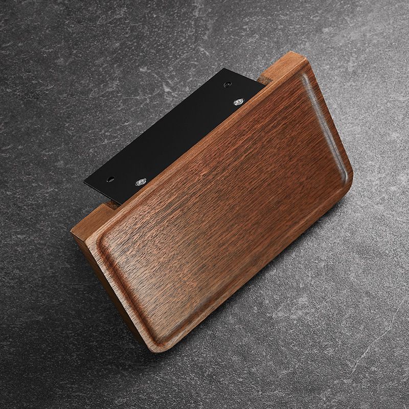 Frendorf | Holz- & Aluminium Badezimmerset Braun Badezimmerzubehörset