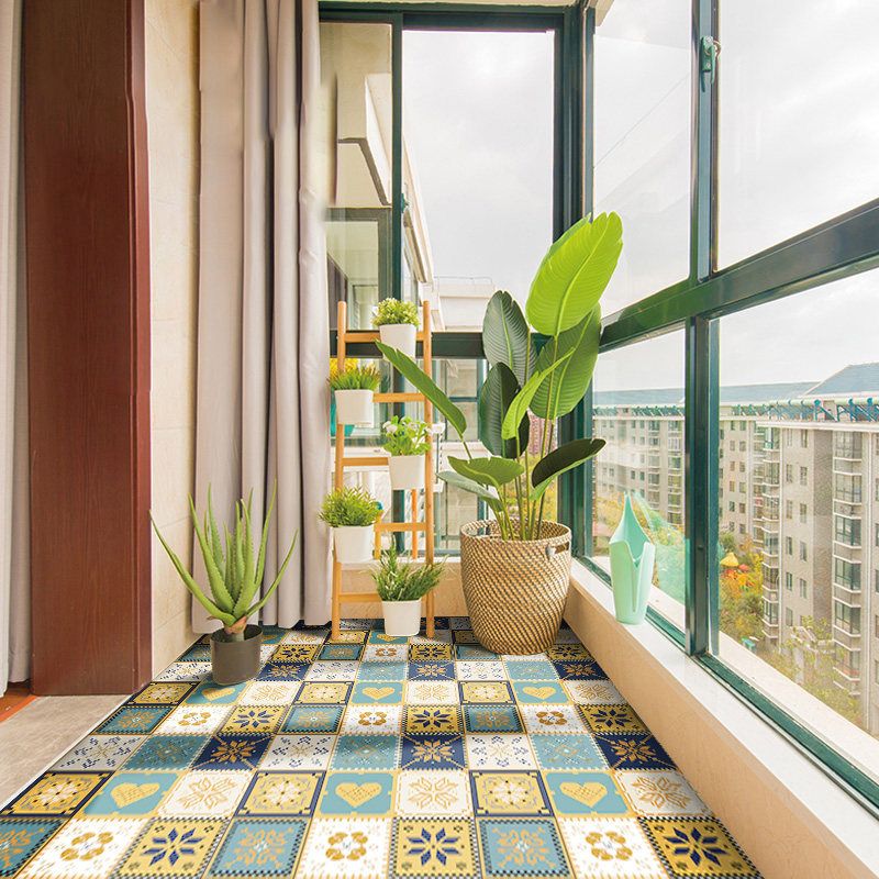 Frendorf | Modern Vinyl Plank Flooring Porcelain Tile Look Selbstklebendes PVC-Bodenbelag