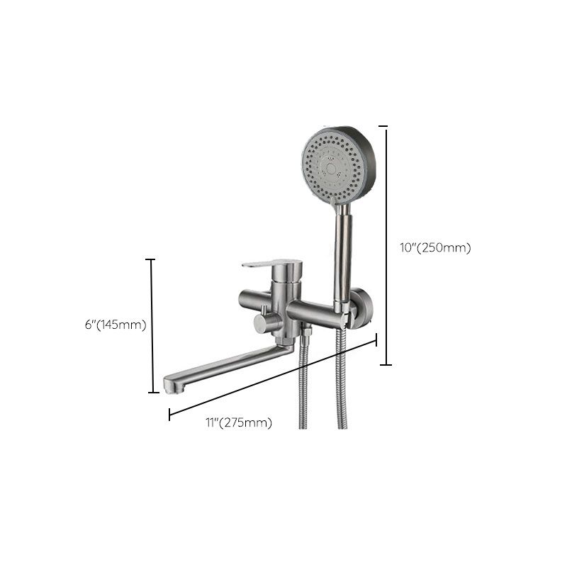 Frendorf | Badezimmer Badewannenarmatur Stangenhebel Handbrause Badewannenarmatur