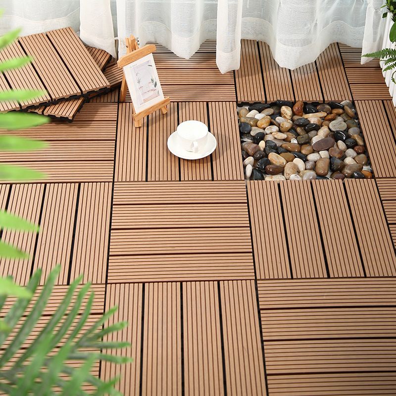 Frendorf | Rechteckige konstruierte Fliesen Wasserresistenter Parkettboden für Balkon