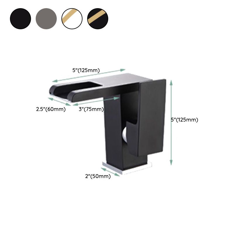 Frendorf | Waschbecken Wasserfall Auslauf Einhandarmatur mit LED Licht