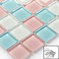 Frendorf | 12" x 12" Peel & Stick Glas Quadrat Gitter Mosaik Peel and Stick Fliese 10-Pack
