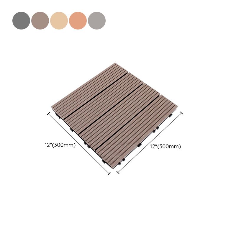 Frendorf | 12" X 12" 4-Slat Quadrat Deck-/Patio Bodenfliesen Schnapp-Installation Bodenbrettfliesen