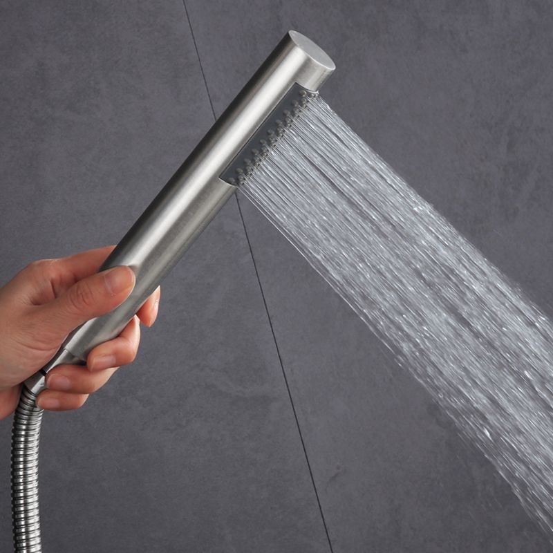 Frendorf | Zylindrische Handbrause mit selbstreinigendem Edelstahl-Wandbrausekopf