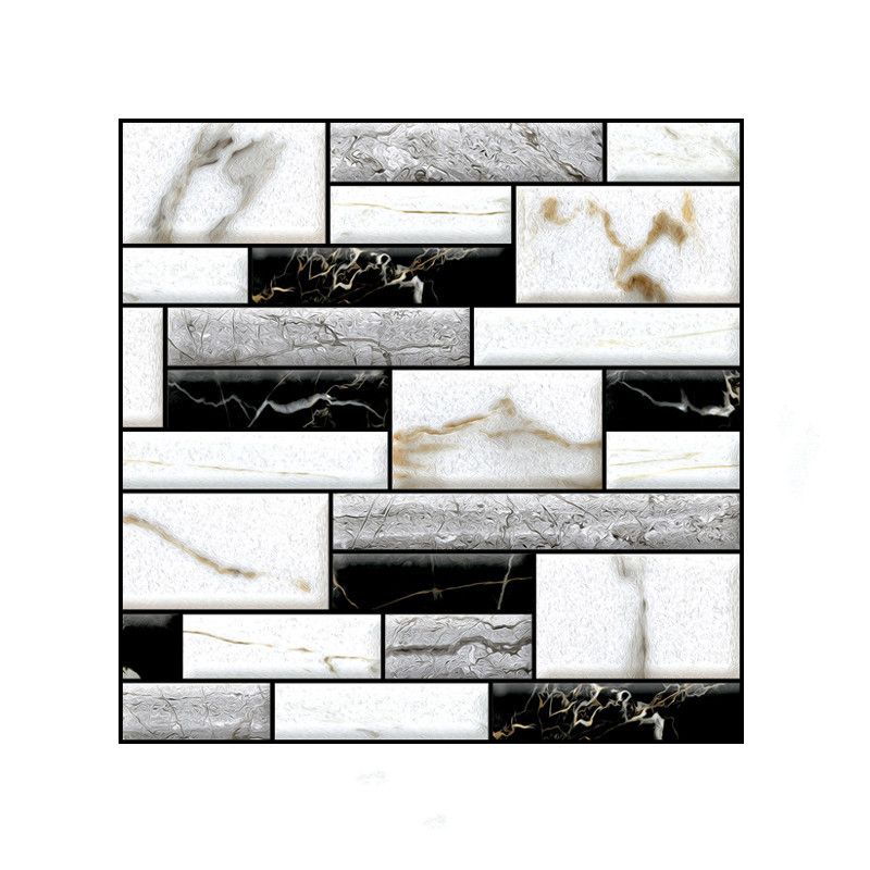 Frendorf | 3D Peel and Stick Fliesen Kunststoff Quadratische Peel and Stick Fliesen mit wasserdicht