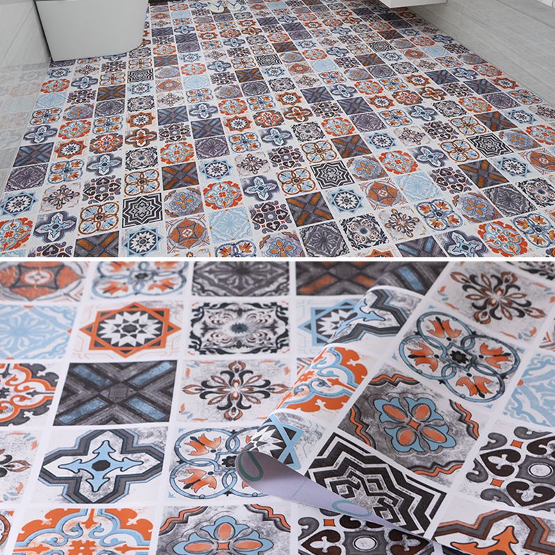 Frendorf | Modern Vinylbodenplanken zum Abziehen und Aufkleben Geometrisch bedruckter PVC-Bodenbelag