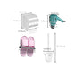 Frendorf | Modernes Badezimmerzubehör Hardware-Set Weißes Metall Badezimmerzubehör Kit