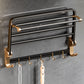 Frendorf | Traditionelles Schwarzes Aluminium Badbeschläge Set Badezimmer Zubehör Kit