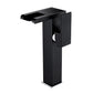 Frendorf | Moderner Wasserhahn für Waschbecken Messing Hebelgriffe LED Wasserfall Waschbeckenarmatur
