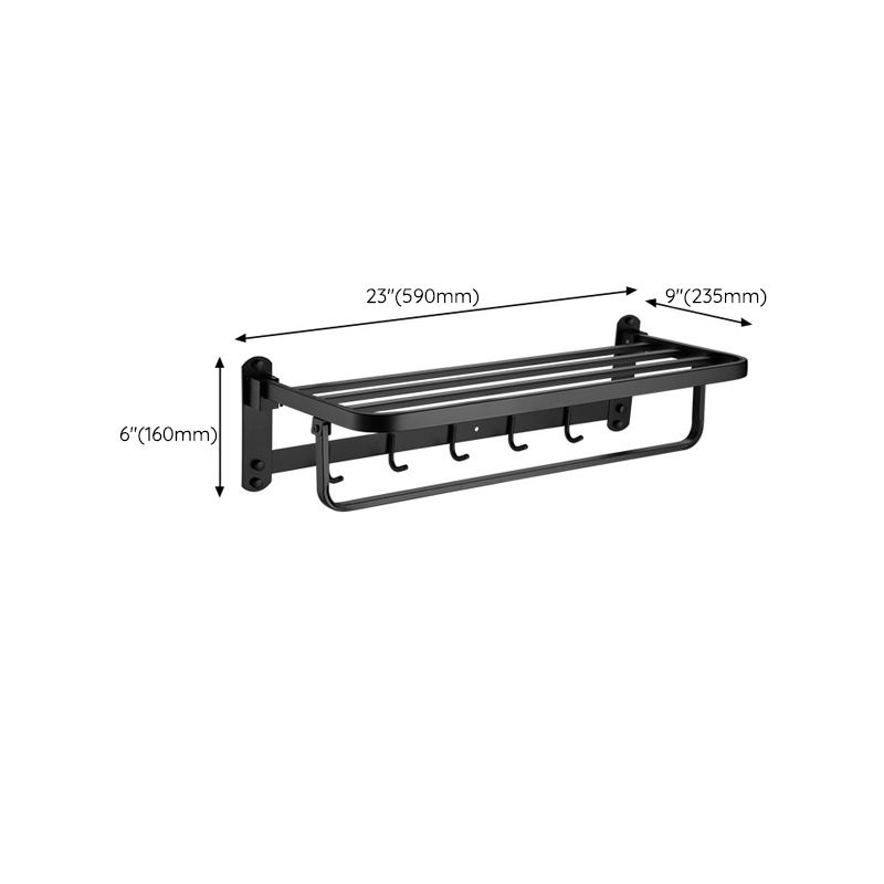 Frendorf | Modernes Badezimmer Zubehör Set Badeablage Handtuchhalter Matt Schwarz Bad Hardware Set