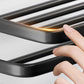 Frendorf | Modernes Aluminium-Badezimmerzubehör-Set Matt Schwarz Badregal/Handtuchhalter/Papierhalter