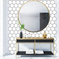 Frendorf | Peel and Stick Fliesen Hexagonale Kunststoff Wasserdichte Peel & Stick Fliese für Dusche 2-Pack