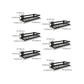Frendorf | 2-teiliges Badregal aus mattschwarzem Metall Badezimmer-Hardware-Set