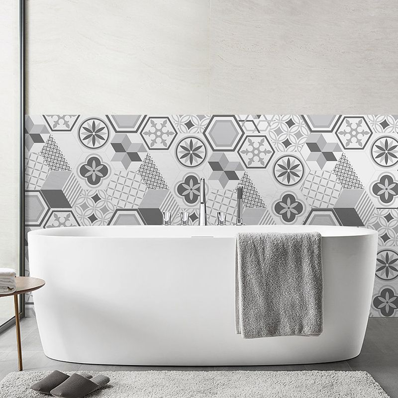 Frendorf | Plastik-Mosaikfliesen-Tapete hexagonal zum Aufkleben und Entfernen Rückwandfliese