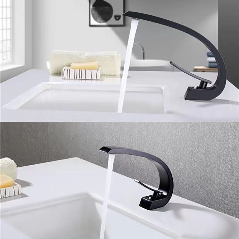 Frendorf | 17 cm Hoher Waschbeckenarmatur Luxus 1 Loch Waschbeckenarmatur Kubische Badezimmerarmatur