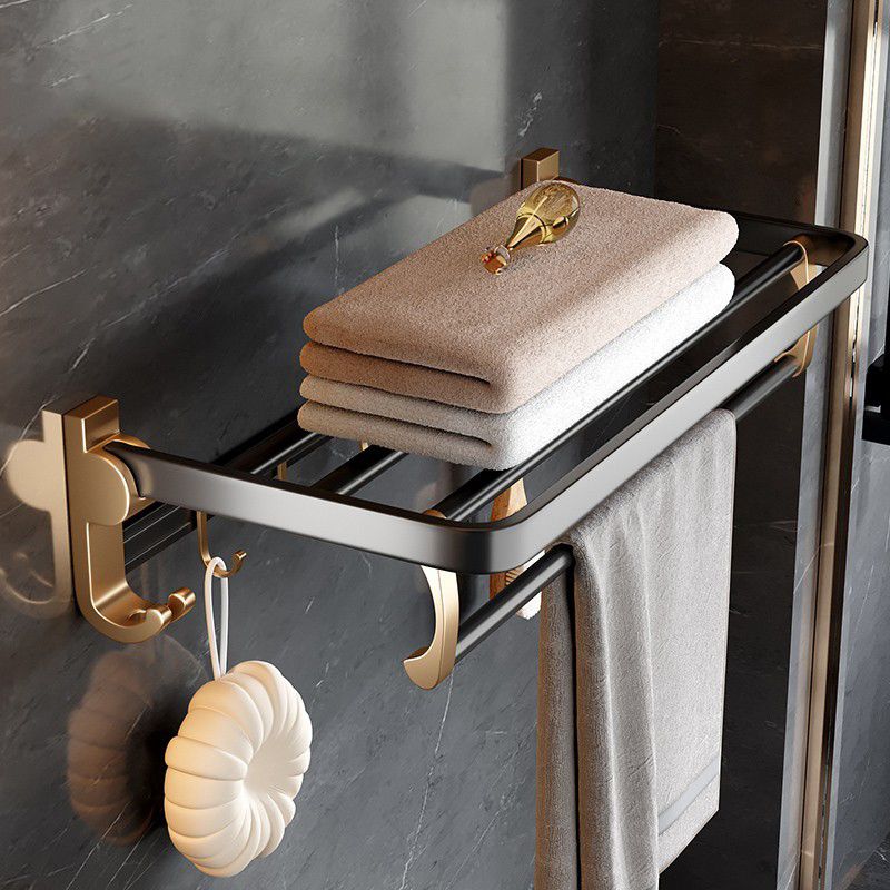 Frendorf | Traditionelles Schwarzes Aluminium Badbeschläge Set Badezimmer Zubehör Kit