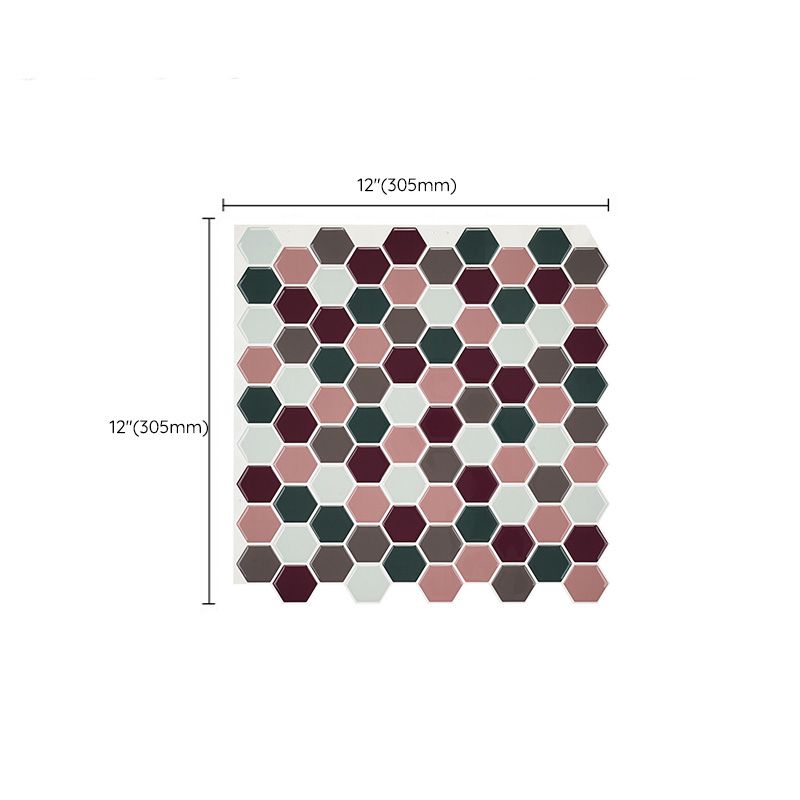 Frendorf | Mosaikfliesen zum Abziehen und Aufkleben Moderne Stil Tapete mit quadratischer Form