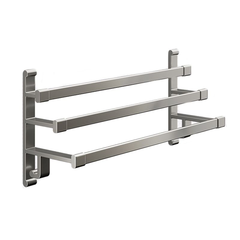 Frendorf | Graues Badezimmer Zubehör Set Zeitgenössischer Stil Aluminium Handtuchstange