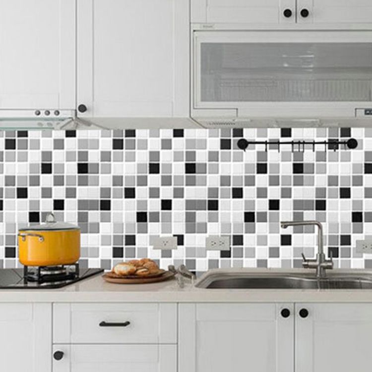 Frendorf | PVC Peel & Stick Mosaikfliese Quadratische Form Mosaikfliesen Tapete