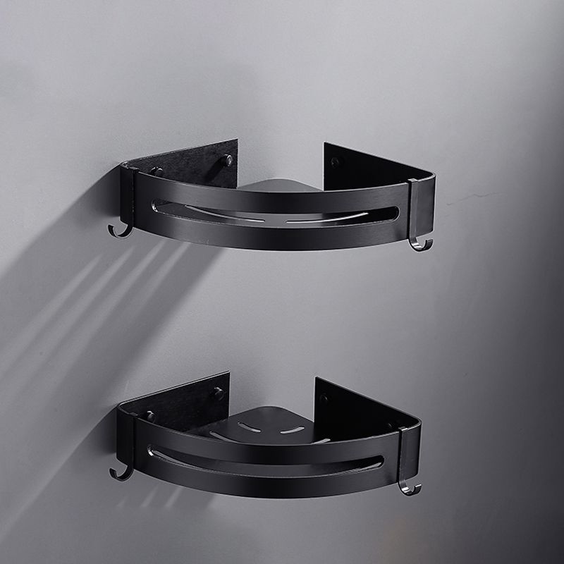 Frendorf | Matt Schwarz Modernes Badzubehör Set, Set von 3, Badregal