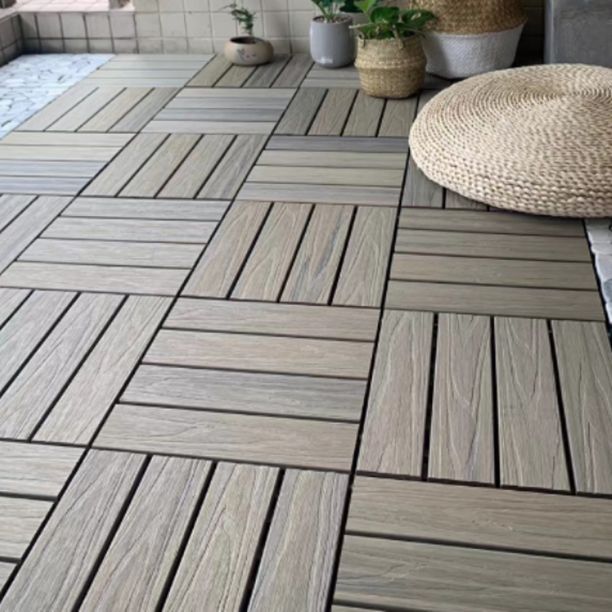 Frendorf | Deck Planke Loose Lay Holzfußbodenfliesen Garten Außenfußboden