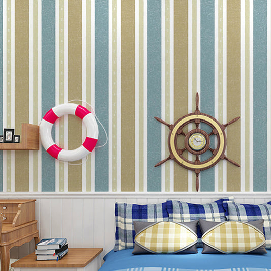 Frendorf | 2 Tone Stripe Kinderbehang für das Schlafzimmer, Vlies-Wanddekoration, 31' L x 20,5" B