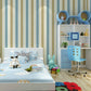 Frendorf | 2 Tone Stripe Kinderbehang für das Schlafzimmer, Vlies-Wanddekoration, 31' L x 20,5" B