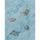 Frendorf | Goudvis in Stromende Stoom Muren Grijs-Blauw Art Deco Wandbekleding voor Kinderkamer