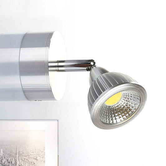 Frendorf | Chroomafwerking 1 Lichts Wandmontage Licht Industriële Metaal Rotatable Mini Wandlamp Sconces