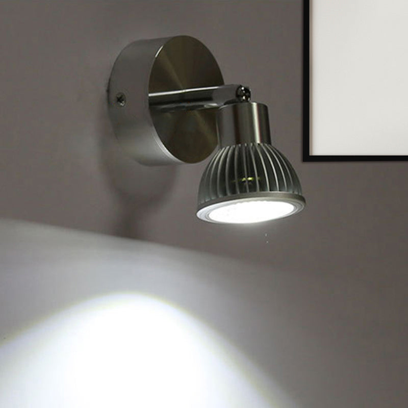 Frendorf | Chroomafwerking 1 Lichts Wandmontage Licht Industriële Metaal Rotatable Mini Wandlamp Sconces