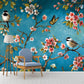 Frendorf | Roze-Blauwe Vogels Muurstickers Tak met Bloemknoppen Eco-vriendelijk Wanddecor voor Slaapkamer