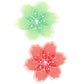 Frendorf | Illustratie Bloemen Muurstickers Behang voor Accentmuur, Rood en Groen, Persoonlijke Maat