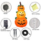 120CM Riesen-Halloween-Kürbis-Geist aufblasbare LED-beleuchtete Spielzeuge 3 Jack-O-Laternen Garten Hausdekoration Party Requisiten Airbow