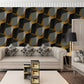 Frendorf | 3D Effect Geometric Wallpaper Roll Mid-Century Non-Pasted Wohnzimmer Wanddeko