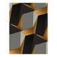 Frendorf | 3D Effect Geometric Wallpaper Roll Mid-Century Non-Pasted Wohnzimmer Wanddeko