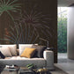 Frendorf | Illustratie Palmetto Fan Leaf Mural Decal Volledige Muurbeplating voor Woonkamer, Aangepaste Afdruk