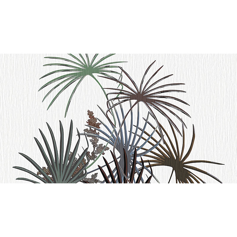 Frendorf | Illustratie Palmetto Fan Leaf Mural Decal Volledige Muurbeplating voor Woonkamer, Aangepaste Afdruk